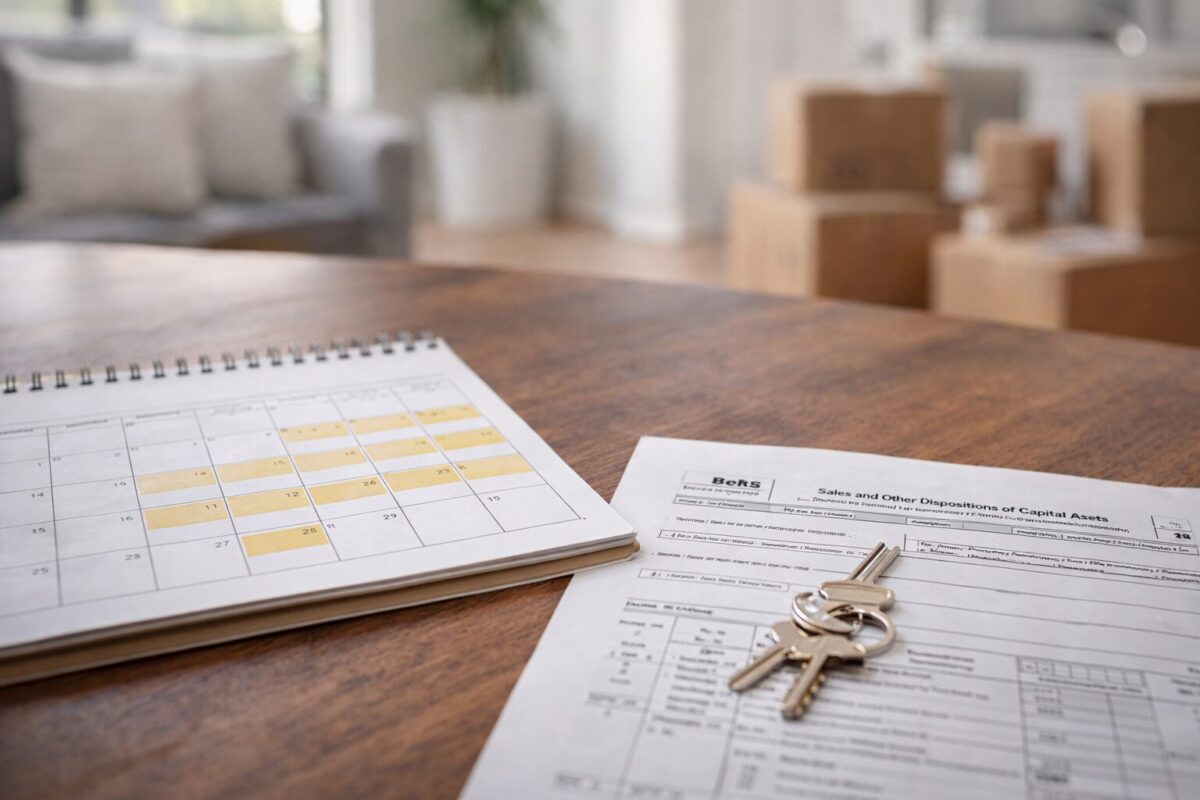 homeowner tracking calendar days for the 2 out of 5 year rule