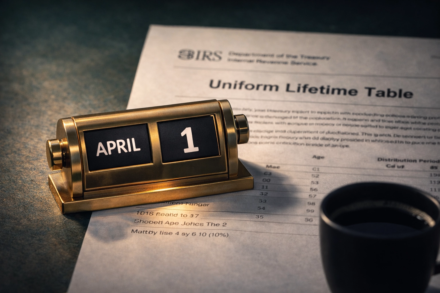 IRS uniform lifetime table required minimum distribution