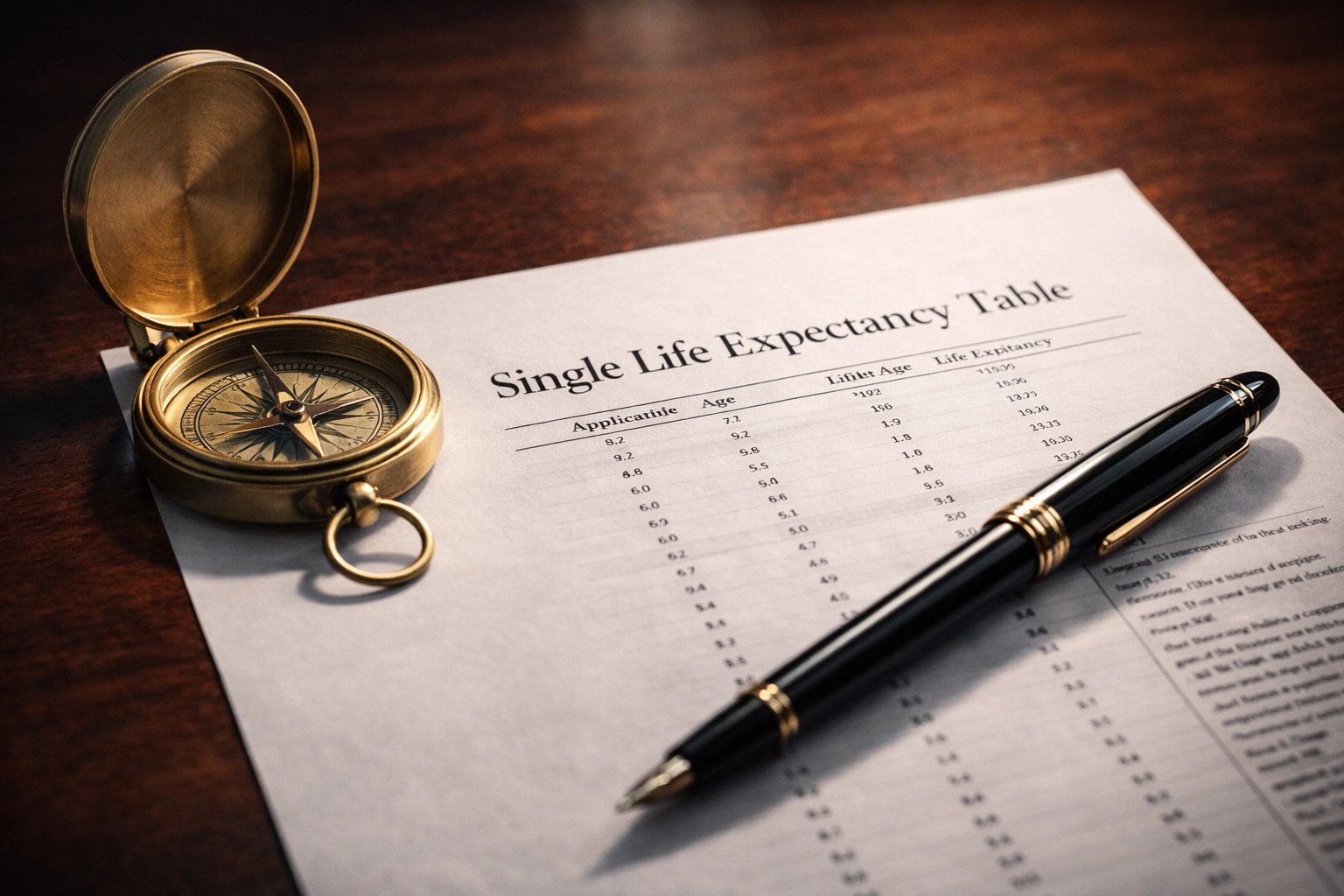 IRS SEPP life expectancy mortality table calculation