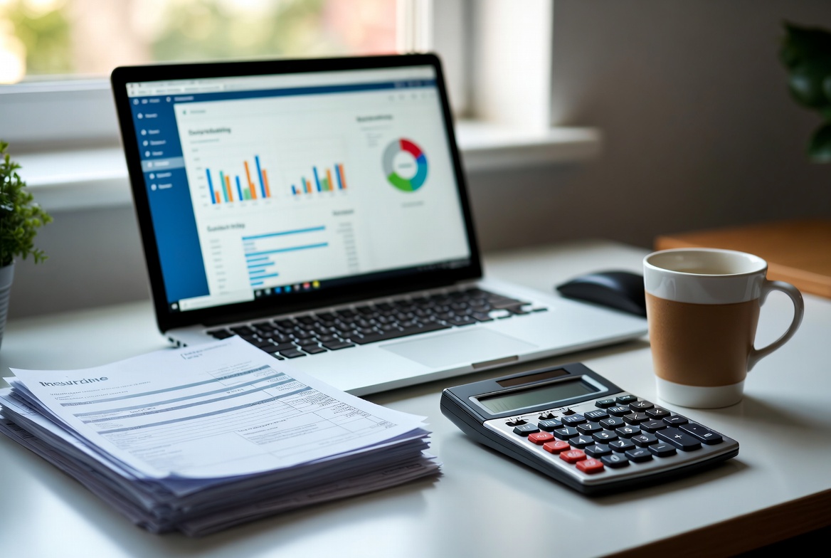 Detailed view of household financial audit and fixed expense ledgers