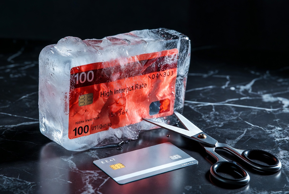 0 APR Balance Transfer Credit Cards Stop Interest Concept