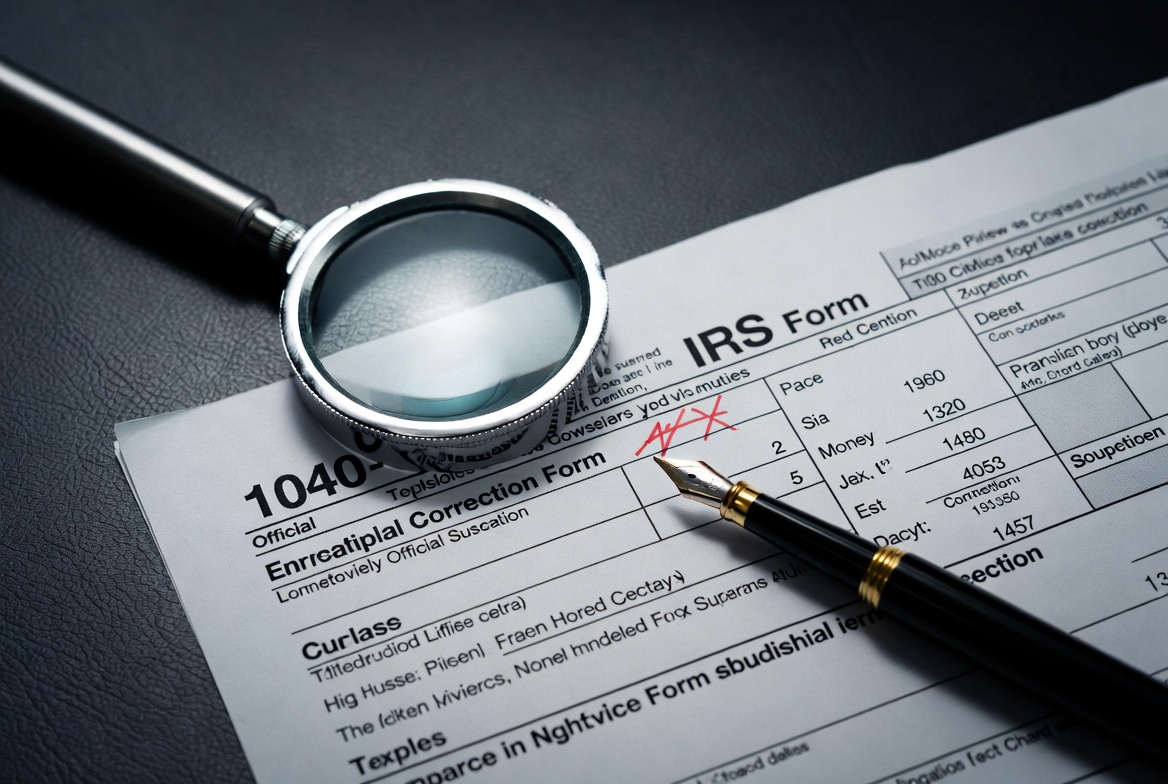 How to Amend Tax Return Form 1040-X Concept